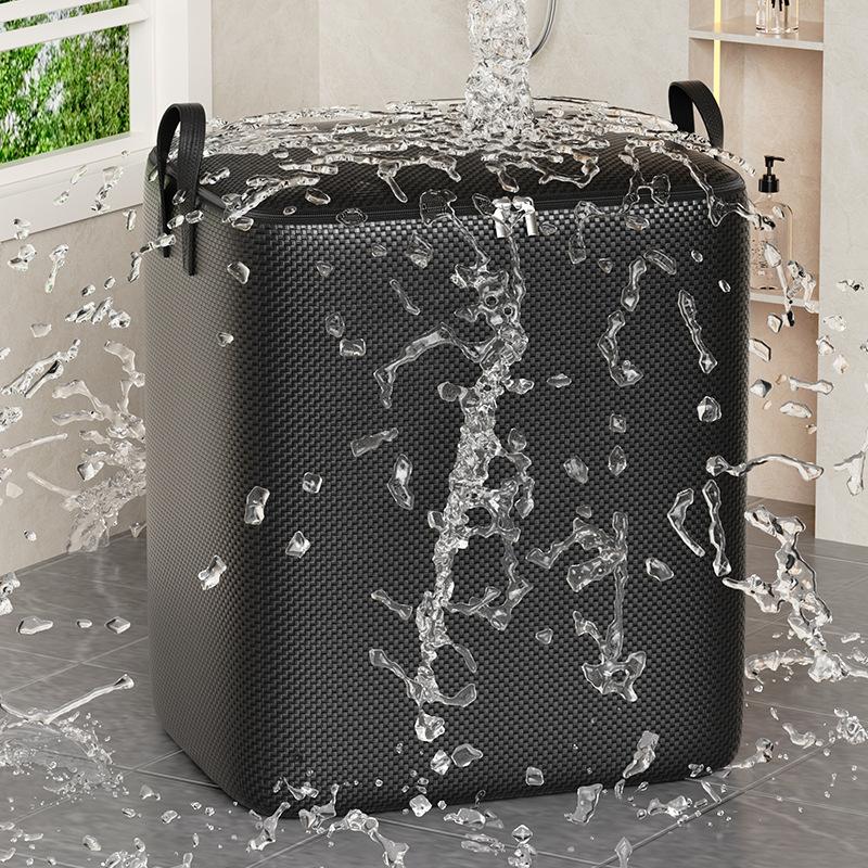 Woven Zipper Storage Bag Finishing Storage Quilts Clothes Toys Books and Other Storage Bags