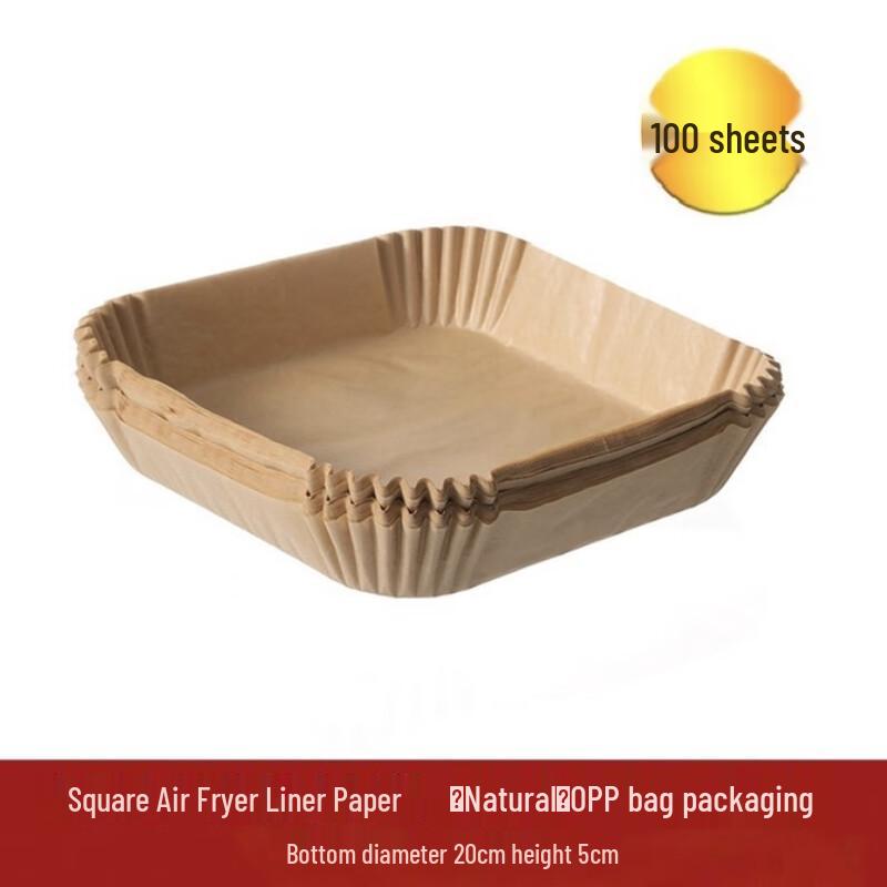 

ZISIZ Square Air Fryer & Baking Paper Liners