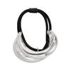 Metal Ponytail Holder Hair Cuff Punk Golden Silver Color Alloy Half Circle Elastic