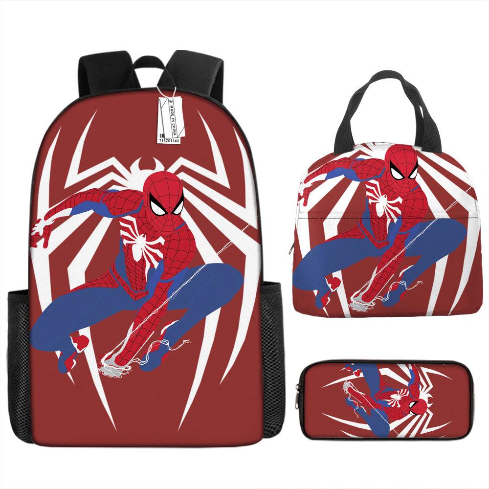 Backpack Elementary School Bag Children'S Lunch Bag Pencil Case Three-Piece Set