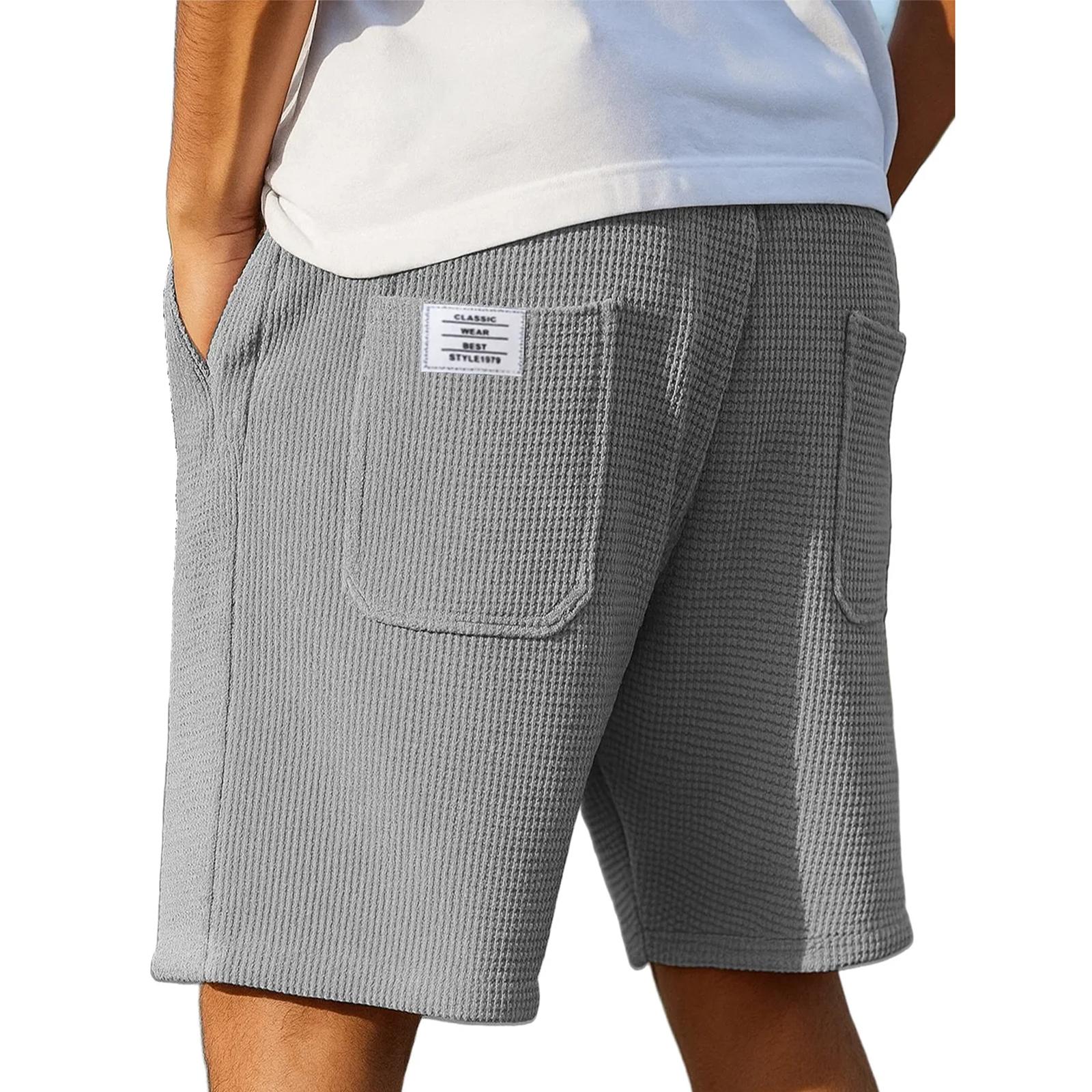 Мужские льняные брюки Four Seasons Thin Breathable Cargo Multi-pocket Loose Casual Wide Leg L