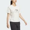 adidas Women's Panda Print Cotton Short Sleeve T-Shirt Off-White JI6868