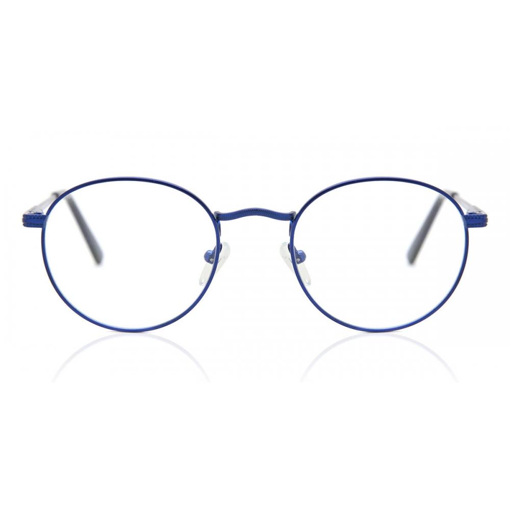 

Full Rim Oval Blue Smartbuy Collection Morgan Asian Fit 604c Fashion Unisex Eyeglasses Blue/49