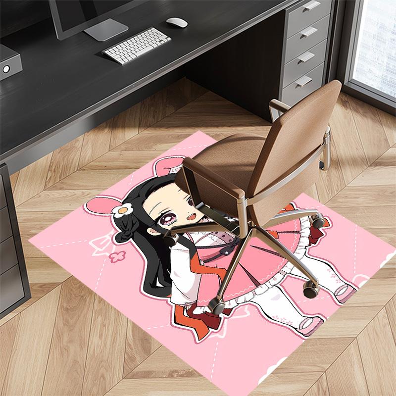 Demon Slayer Nezuko2 Printed Absorbent Washable Carpet, Non-Slip Bathroom Mats, Kitchen Rugs, Yoga Mat,Living Room Entrance, Camping Picnic Rugs