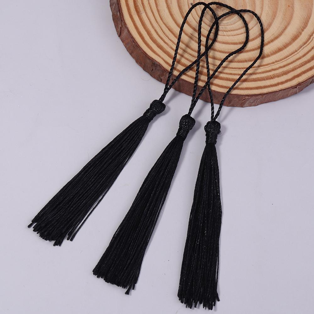 30-100pcs/lot Colorful Polyester Silk Tassel Fringe Cotton Tassels Trim For Sewing Curtains Accessories DIY Bookmark Decoration