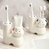 Ceramic Sheep Shaped Toothbrush Holder Creative Electric Toothbrush Stand Hotel Use