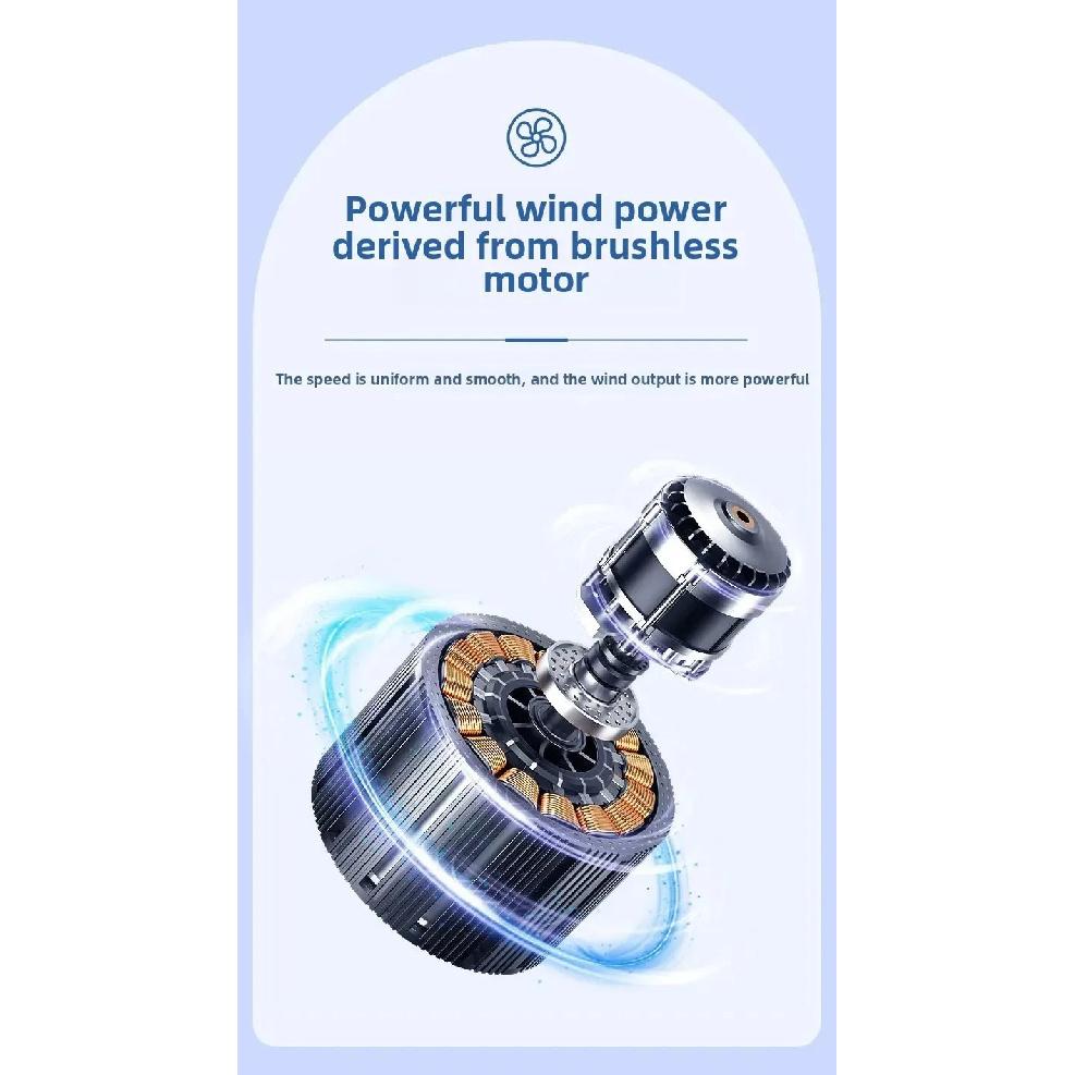 Night Light Fan Portable Mini Desktop Clip On Hanging TYPE-C Charging 18650 Battery Life Fan Cooling Fan Table Handheld Electric
