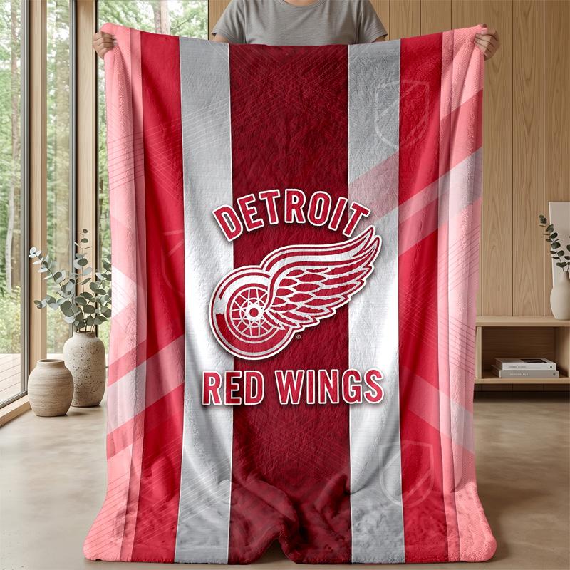 Detroit Red Wings Flanell Fleece Decke Gemütliche Warme Überwurfdecke Für Sofa Bett Reise Ganzjahresgebrauch