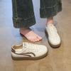 Cowhide Version Women's Leather Board Shoes Autumn New Soft-soled Casual Sports Shoes Versatile White Shoes