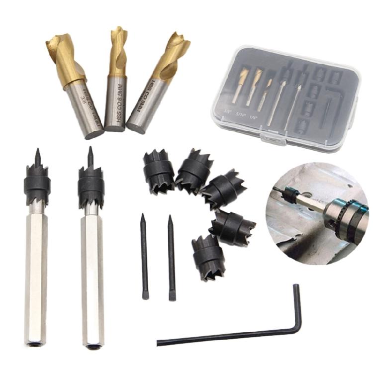 13 Piece Welding Slag Remover Drill Bits For Metal Fabrication Heat Treated Long Lasting Lightweight Professional Workshop Use