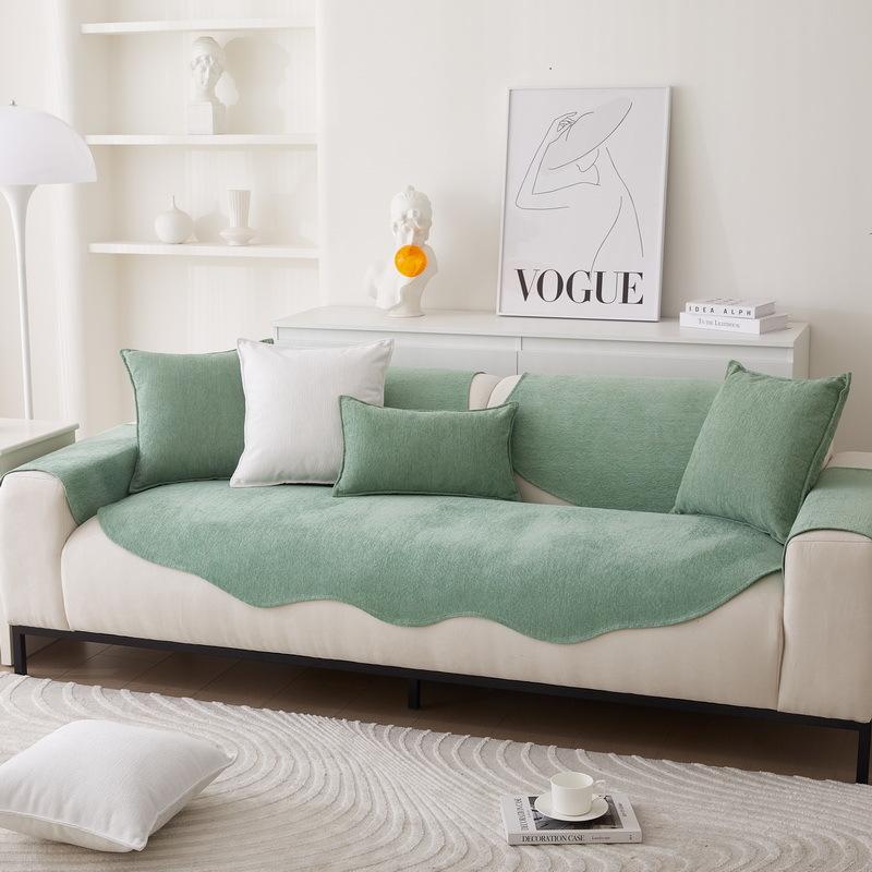 Chenier Special-Shaped Sofa Cushion, Irregular Non-Slip Seat Cushion, Four-Season Universal Sofa Seat Cushion Cover, Cloth Towel Cushion