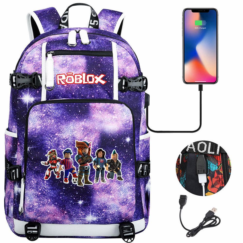 Game World USB Large Capacity Teen Student School Bag Men's and Women's Leisure Travel Backpack