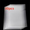 10pcs A4 Transparent L-Shaped File Folders - Waterproof and Durable PP Document Bags for Office Organization and Reusable
