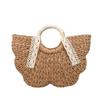 Summer simple hand-carried vegetable basket woven bag women's new butterfly-shaped handmade straw women's bag handbag