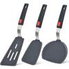 3PCS Silicone Spatula for Stick Pots High-temperature Resistant High Quality Stir Spring Steel Fry Spatula Kitchen Utensil Tools