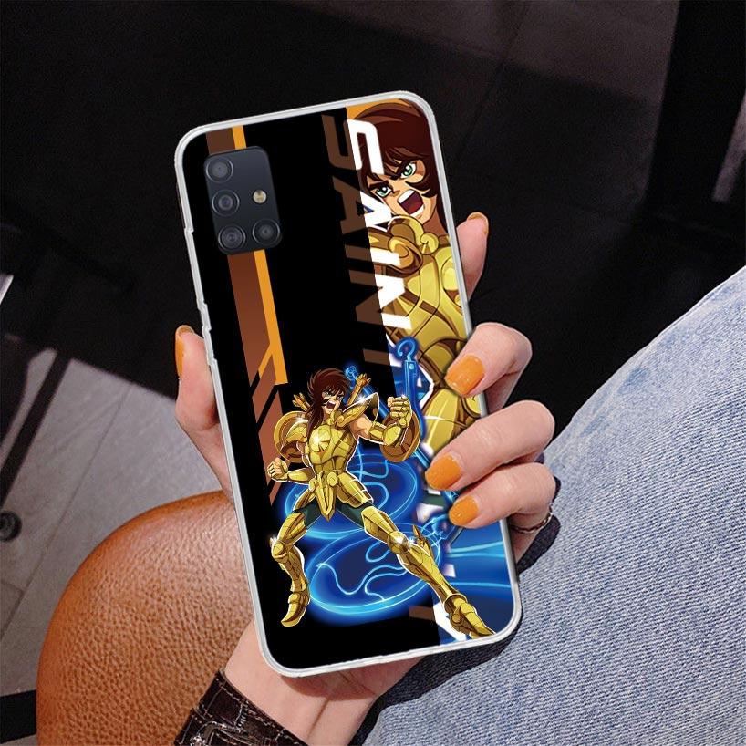 Anime Saint-Seiya Phone Case For Samsung Galaxy A52 A32 A22 A12 A51 A31 A50S A30S A20S A10S Note 20 Ultra 10 Plus S10 A72 A71 Ga