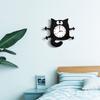 Rocking Tail Cat Hanging Clock Modern Children's Room Moving Tail Cat Clock Acrylic Mute Quartz Clock Acrylic Mirror Stickers