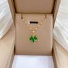 Contemporary Maple Leaf Pendant Necklace for Women Combining Nature's Charm With Modern Fashion Statement Pieces