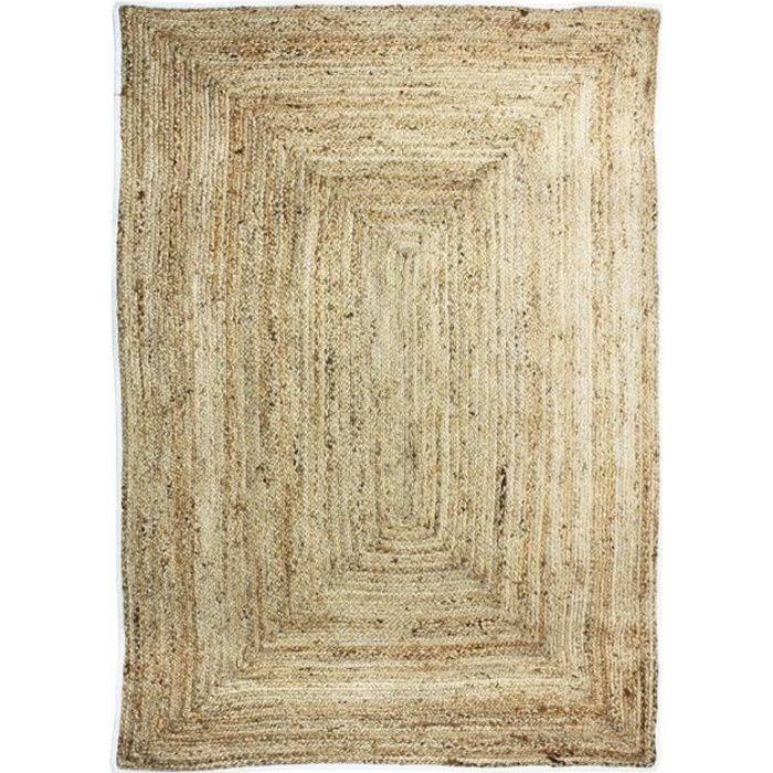 Tapis DECO Jute 120x170 cm - Blanc