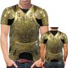 Medieval Novelty Knight Armor T-Shirt For Men 3D Printed Short Sleeve Vintage Graphic Tee Shirts Streetwear Ropa Hombre