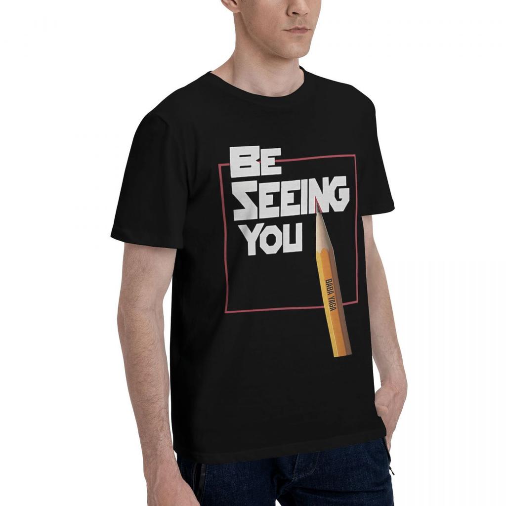 Be Seeing You John Wick Inspired 100 Cotton Casual Breathable Confortable T Shirt Designer Clothes Men Men TShirt