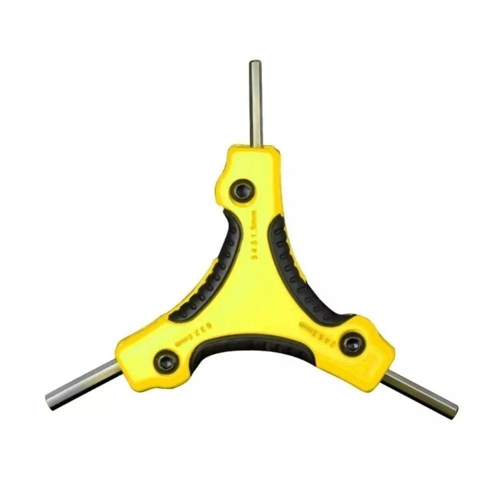 9 In 1 Combination Allen Wrench 1.5/2/2.5/3/4/4.5/5/5.5/6mm Trigeminal Key Set  Hand Repair Tools