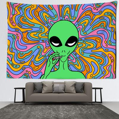 Psychedelic Vertigo Alien Tapestry Wall Hanging Abstract Hippie Tapies Witchcraft Mysterious Bohemian Dormitory Home Decor