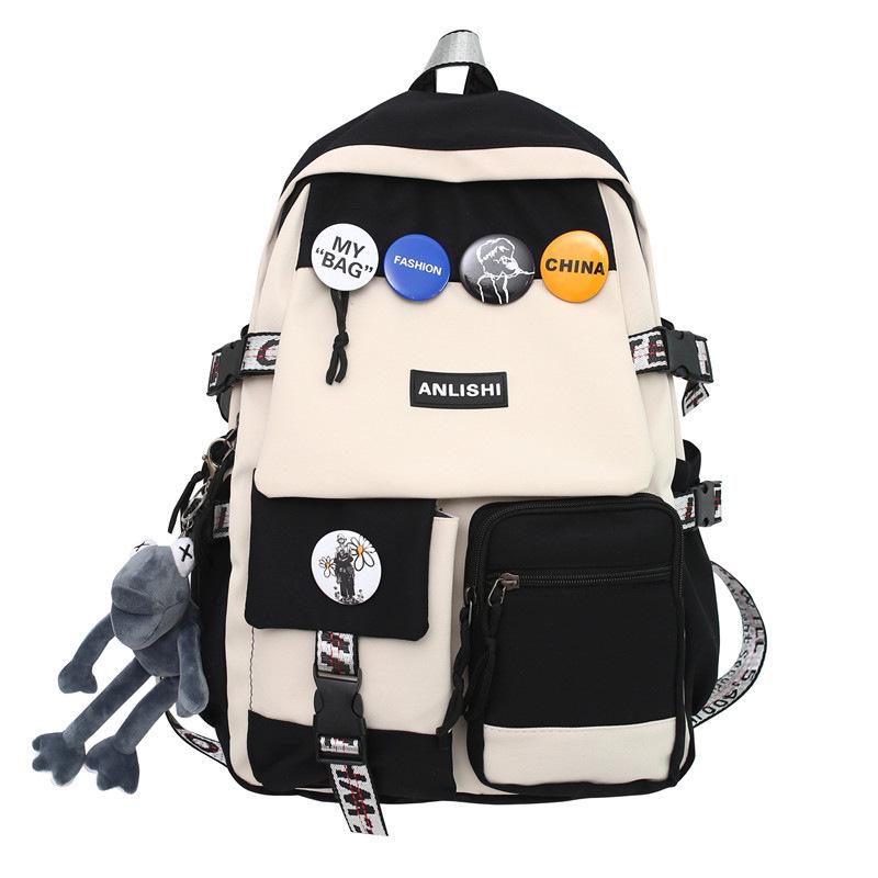 Large Capacity Unisex Backpack for Students: Ideal for High School, College, and Travel