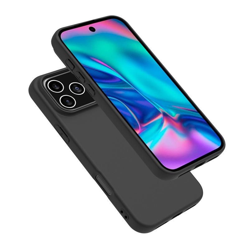 For iPhone 17 Pro Max Case Soft Matte Back TPU Black Phone Cover ,Large Cutout