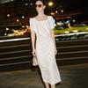 Giovanni Valentino Women's Elegant Slim-Fit Midi Dress