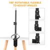 Multifunctional Universal Aluminum Alloy C Clamp + Adjustable Tripod Extension Rod with 1 4 Inch Screw Adjustable