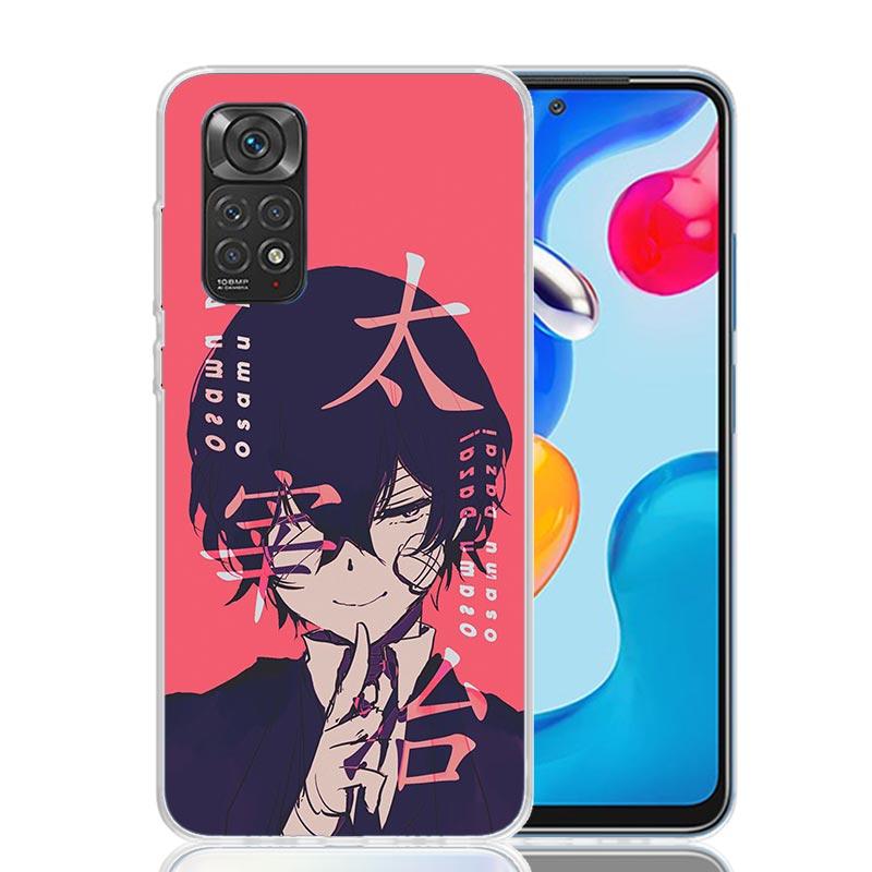 Bungo Stray Dogs Dazai Phone Case For Xiaomi Redmi Note 15 14 13 12S 12 Pro Plus 11S 11E 11 11T 10S 10 Art Soft Pattern Cover Re