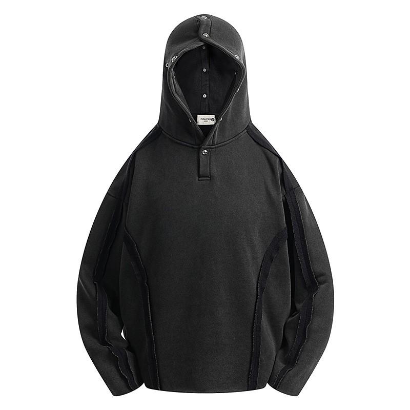 Men Women Casual Hip Hop Hoodie Solid Color Zip Up Streetwear Sweatshirt Teens