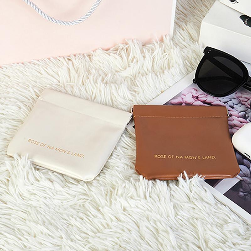 Large Lipstick Data Line Bluetooth Headset Storage Bag Makeup Bag Charger Key Self-Closing Shrapnel Bag Portable Cosmetic Case