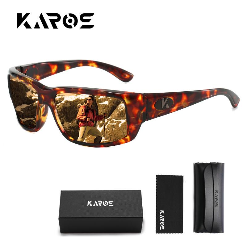 KAROS Polarized Sports Sunglasses UV400 Anti-UV Men Women Hiking Cycling Eyewear with Box Cloth Pouch YZ2028 4