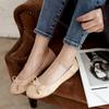 Comemore Women Flat Shoes Casual Patent Leather Loafers Round Toe Roll-Up Shoes Woman Bridesmaid Flats Solid Color Single Shoes