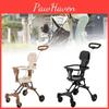 Wheeled Four Collapsible Baby Stroller Lightweight Foldable Convertible Seat