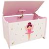 Wooden Toy Box - Ballerina Dancer - FUN HOUSE - H.40 X W.58 X D.36 Cm