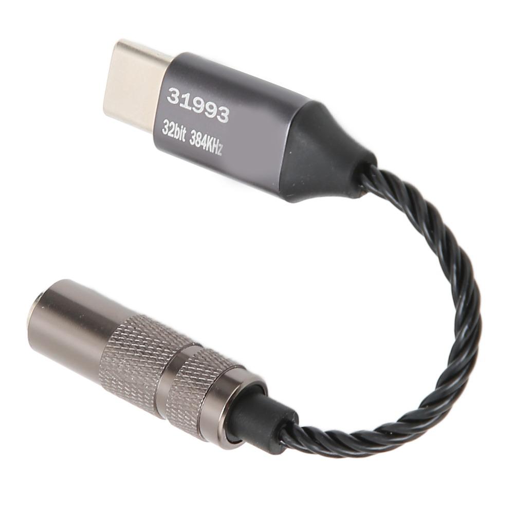 32bit/384KHz USB C auf 3,5mm Audioadapter unterstützt Leitungssteuerung für Samsung S10 S9 Plus Musikwiedergabe