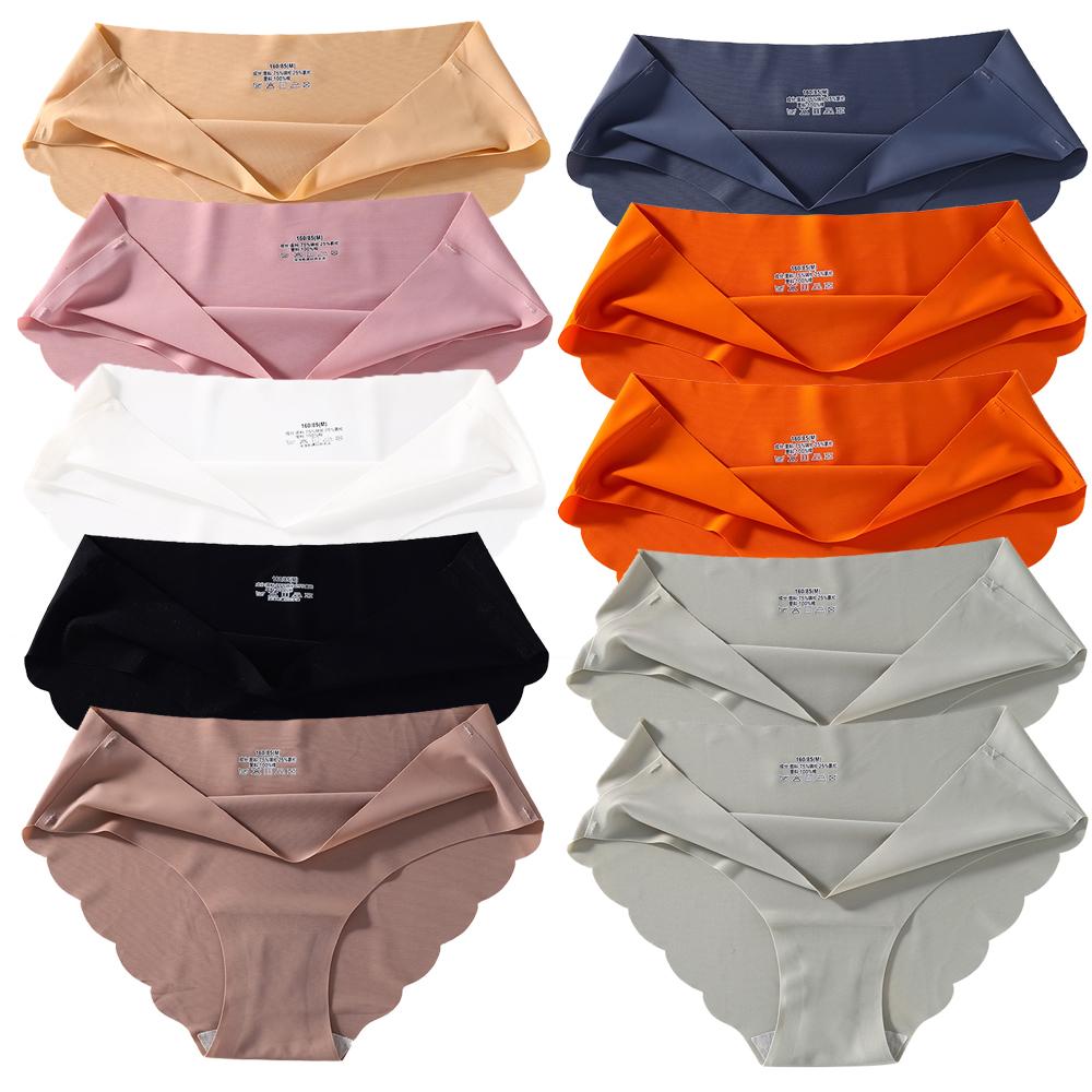 

Бесшовные шелковые трусики женское нижнее белье сексуальные женские трусы брифы женское нижнее белье нижнее белье ледяной шелк 10 шт./компл. XL