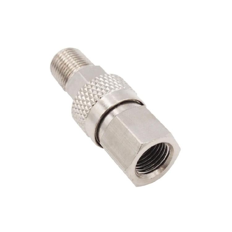 1/8 NPT High Pressure Stainless Steel Quick Disconnect Quick Coupler Socket Filling Charging Adapter Male Thread