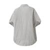 Men's Summer Casual Knitted Shirt Short Sleeve Striped Hawaiian Beach Top Fashionable Blouse