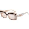 New Fashion Sunglasses Men And Women Large Frame Square Sunglasses Cool Trendy Color Glasses Frame