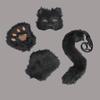 Foxes Mask+Tail +Gloves Set Halloween Cosplays Costume Accessorie Theme Party Dress Up Props Carnival Party Costumes Accessories