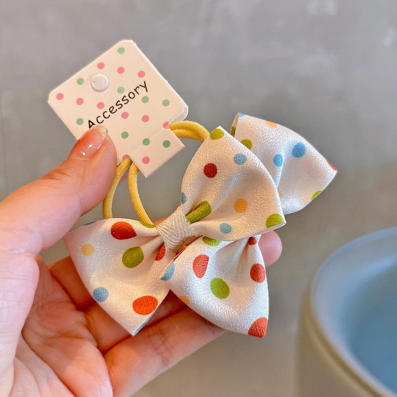 2KS Nové Sladké Roztomilé Třešňové Mašle Dívčí Dětské Elastické Gumičky do Vlasů Dětské Gumičky do Vlasů Princeznovské Vlasové Doplňky Dětské Pokrývky Hlavy