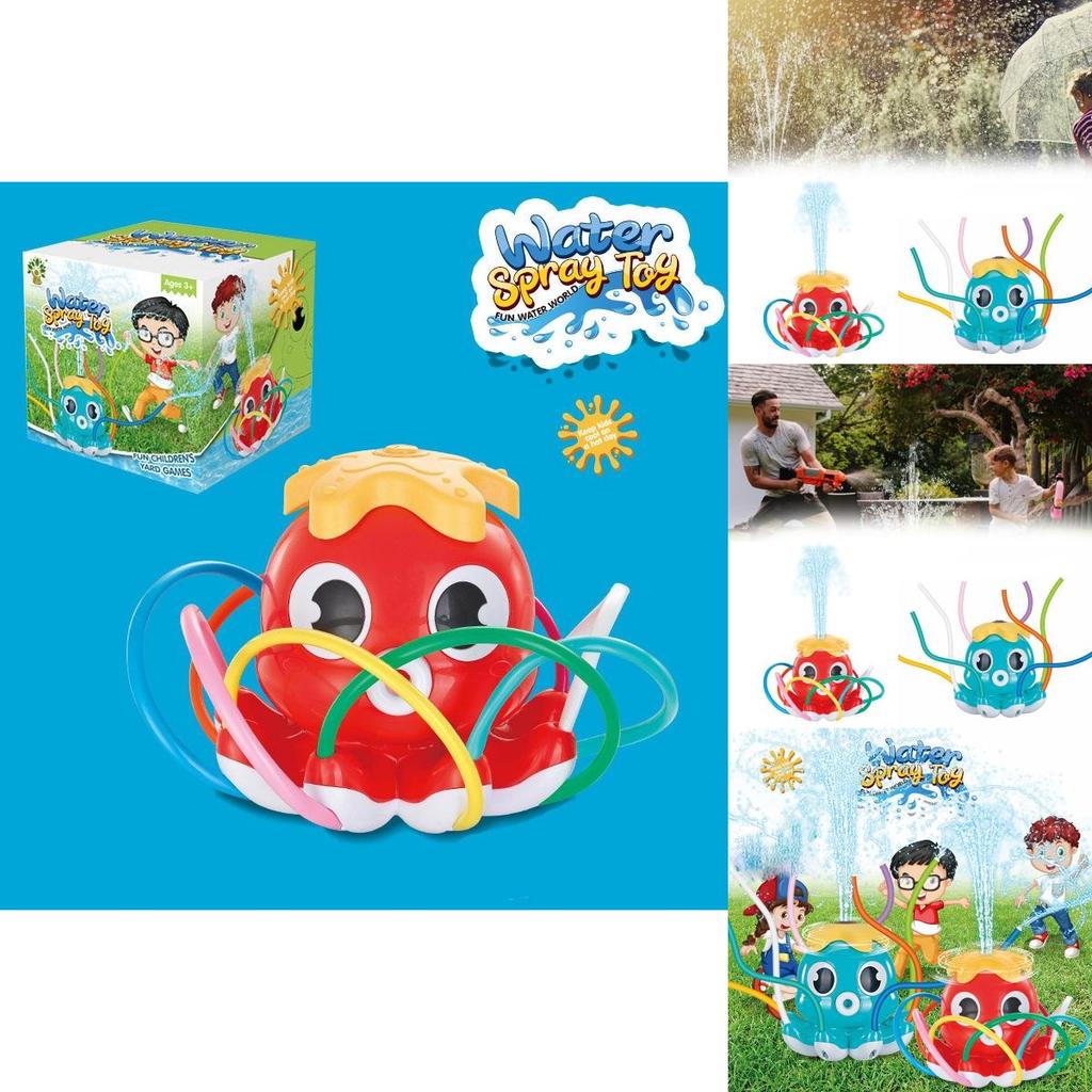 Colorful Outdoor Water Play Toy Sprinkler Octopus For Fun And Engagement In Backyard