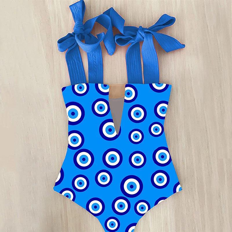 

Kids Blue Swimsuit - One-Piece Large небесно-голубой
