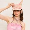 New Doberman Washed Denim Ears Baseball Cap Autumn and Winter Trend Fashion Personalized Cap Men's and Women's Hats Trend