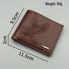 Men's Eagle Pattern Soft Leather Slim Wallet: Popular Fast-Selling Style