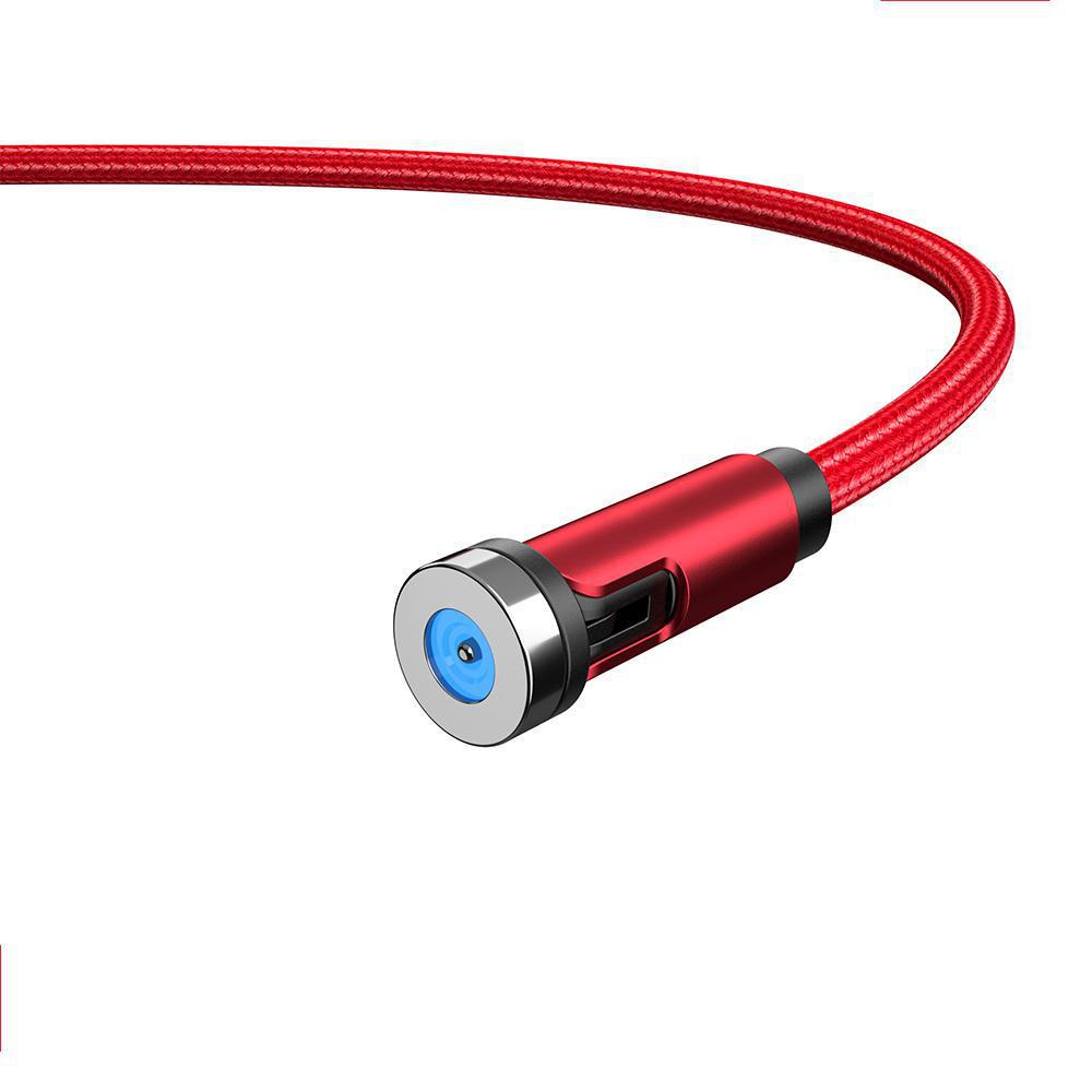 540° Rotating Magnetic 3-in-1 Charging Cable for Android, Apple, and Type-C Devices
